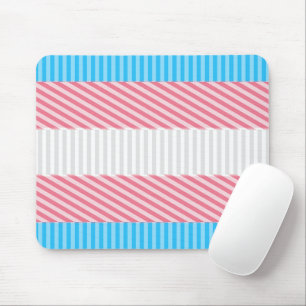 Mousepad Bandeira do Orgulho Transgênero Abstrata  