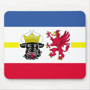 Mousepad Bandeira do rato de Meclemburgo-Pomerânia Ocidenta