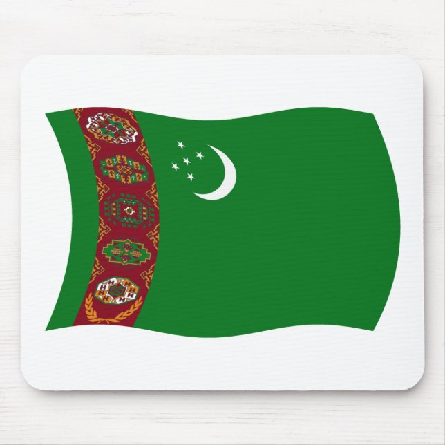 Mousepad Bandeira do Turcomenistão (Frente)
