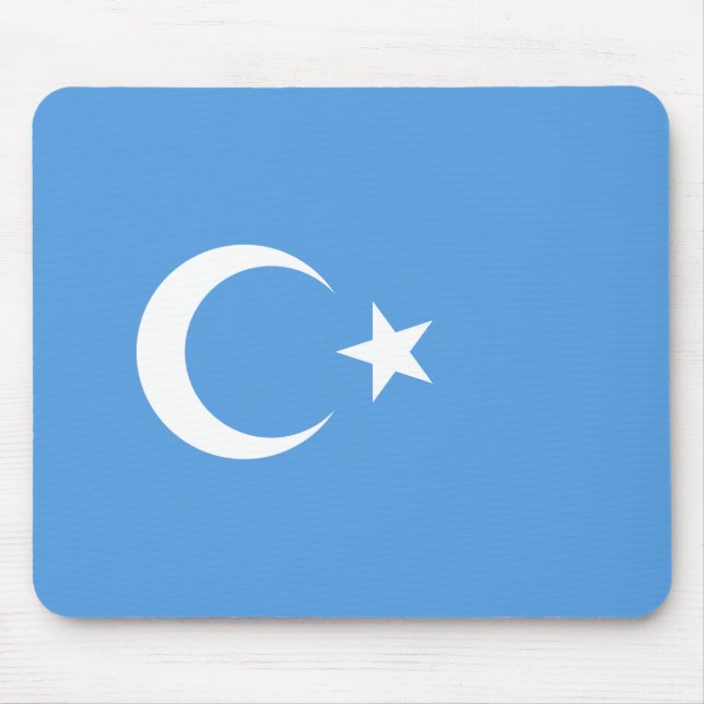 Mousepad Bandeira do Uigur do Turquestão Oriental (Uyghuris (Frente)