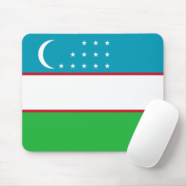 Mousepad bandeira do Usbequistão (Com mouse)