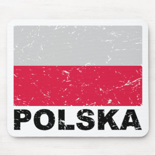 Mousepad Bandeira do vintage do Polônia