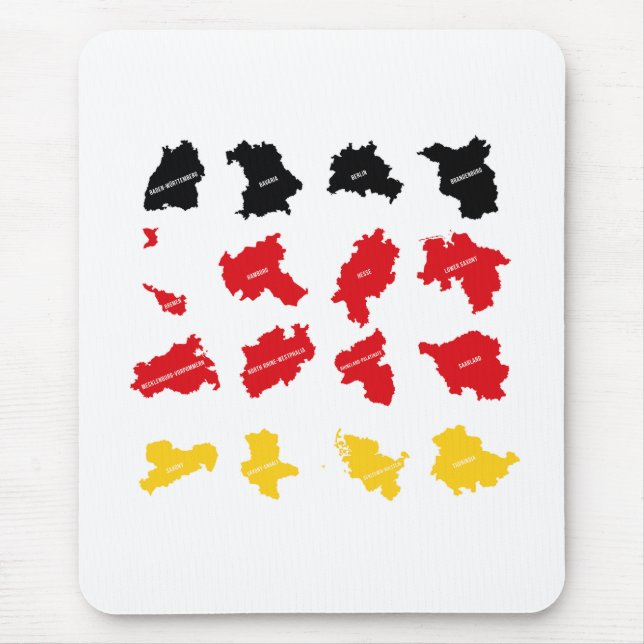 Mousepad Bandeira dos Estados Alemães (Frente)