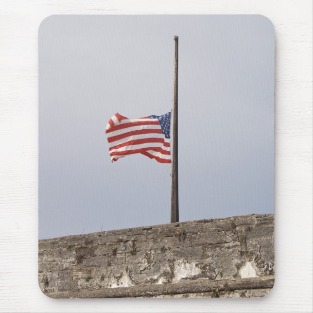 Mousepad Bandeira dos Estados Unidos em Half-Mast (EUA) (Frente)