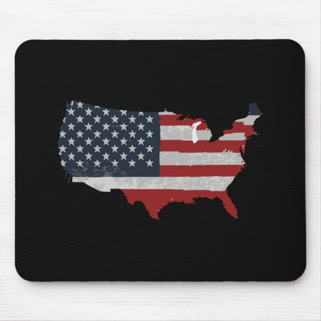 Mousepad bandeira dos Estados Unidos Retro (Frente)