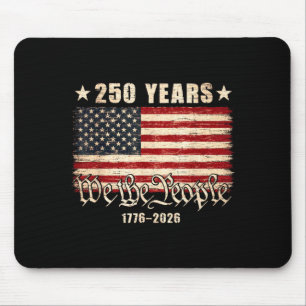 Mousepad Bandeira dos EUA de Aniversário de 250 anos 1776 2