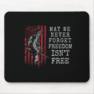 Mousepad Bandeira dos EUA podemos esquecer que a liberdade