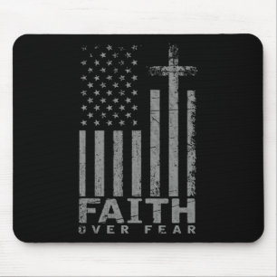 Mousepad Bandeira dos EUA Presente Patriótico Americano Fé