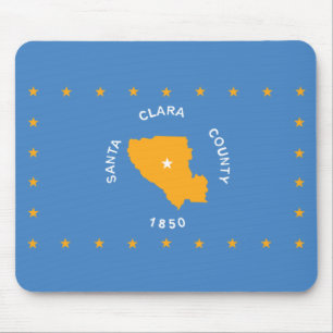 Mousepad Bandeira dos Papais noeis Clara (condado dos EUA,