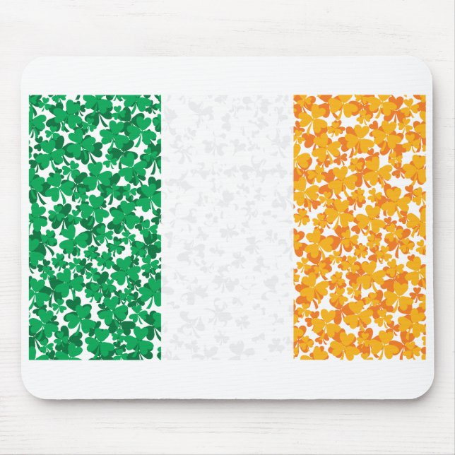 Mousepad Bandeira dos Shamrocks da Irlanda (Frente)