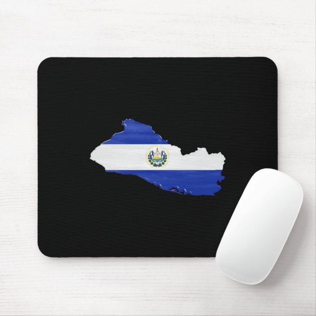 Mousepad Bandeira e mapa de El Salvador (Com mouse)