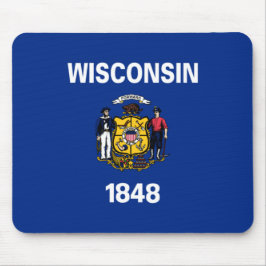 Mousepad Bandeira Estadual do Wisconsin