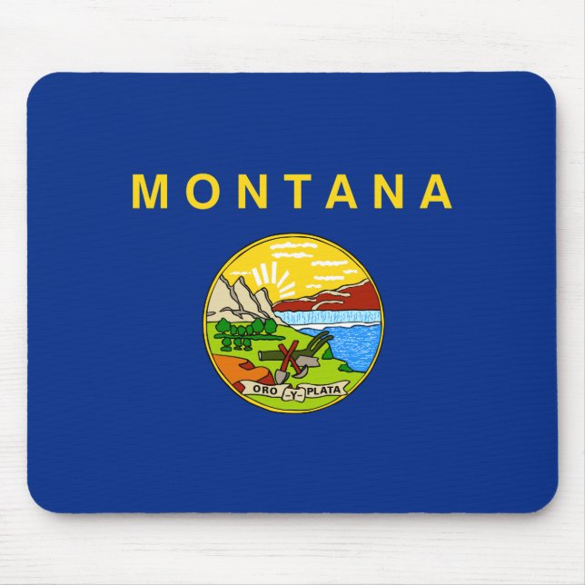 Mousepad Bandeira estatal de Montana (Frente)