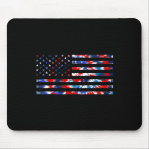 Mousepad Bandeira EUA Meninos Tie Dye Bandeira Americana 4