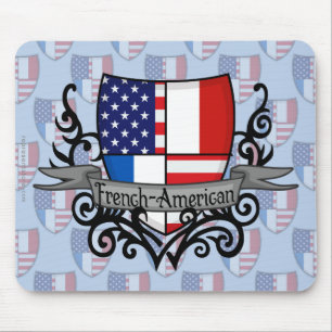 Mousepad Bandeira Francês-Americana do protetor