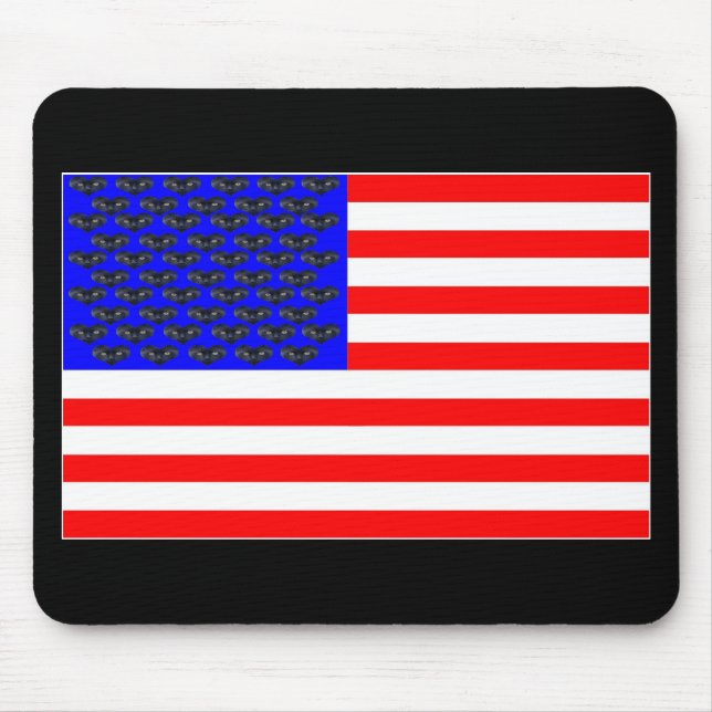 Mousepad Bandeira Gatos Pretos E Listras (Frente)
