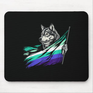 Mousepad Bandeira Gay Masculina LGBTQ Lobo Orgulho Mlm LGBT