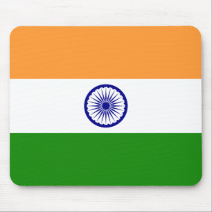 Mousepad Bandeira Indiana (Índia) (País do Sul da Ásia) 
