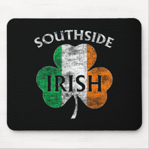 Mousepad Bandeira irlandesa do lado sul de Chicago no Dia d