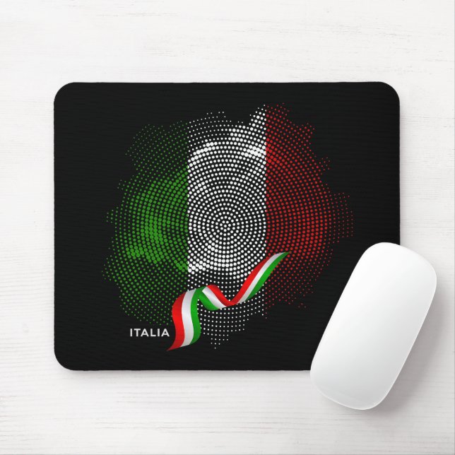 Mousepad bandeira italiana (Com mouse)