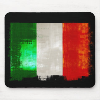 Mousepad Bandeira italiana do Grunge do estilo retro do