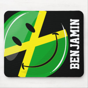 Mousepad Bandeira jamaicana sorridente