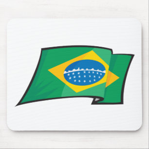 Mousepad Bandeira legal de Brasil