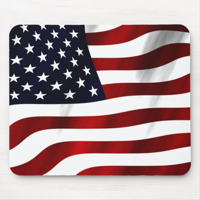 MOUSEPAD BANDEIRA LISTRADA DE ESTRELAS (Frente)