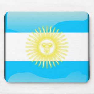 Mousepad Bandeira lustrosa argentina
