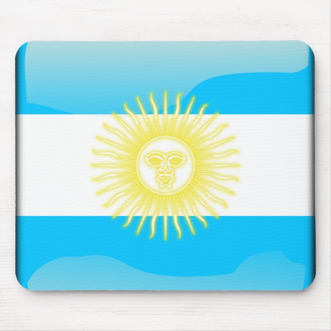 Mousepad Bandeira lustrosa argentina (Frente)