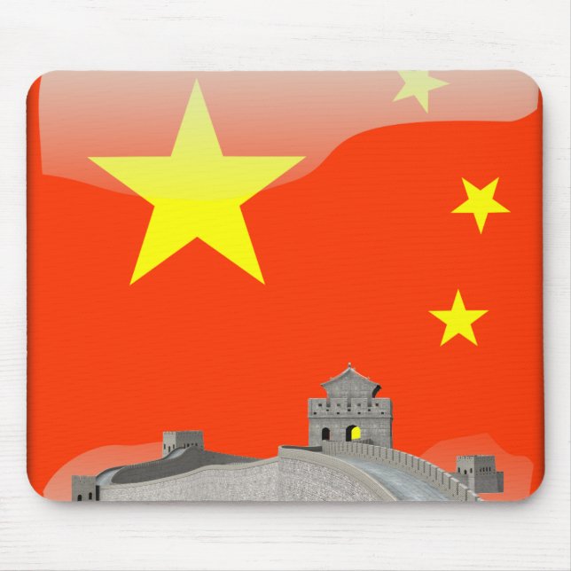 Mousepad Bandeira lustrosa chinesa (Frente)