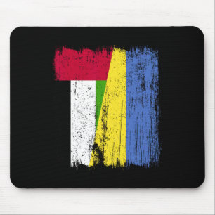 Mousepad Bandeira Meio Emirados Árabes Unidos Ucrânia Patri