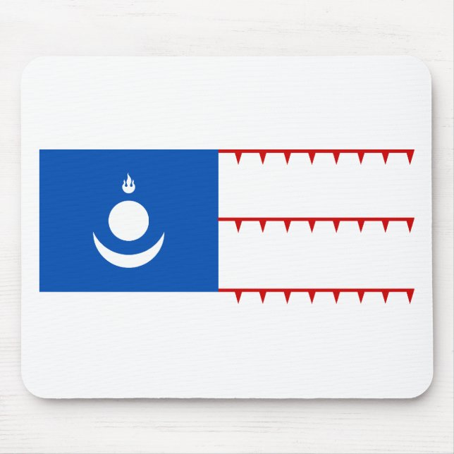 Mousepad Bandeira Mongol do império (Frente)