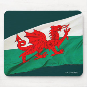 Mousepad Bandeira nacional de Wales, o dragão vermelho