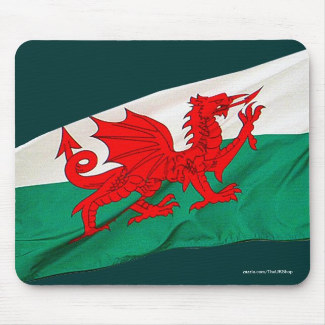 Mousepad Bandeira Nacional do País de Gales, o Patriótico d (Frente)