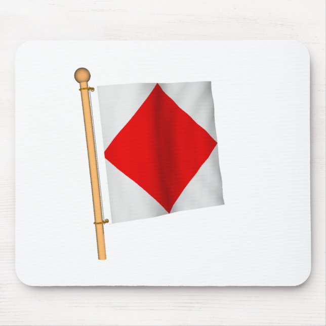 Mousepad Bandeira náutica 'F (Frente)
