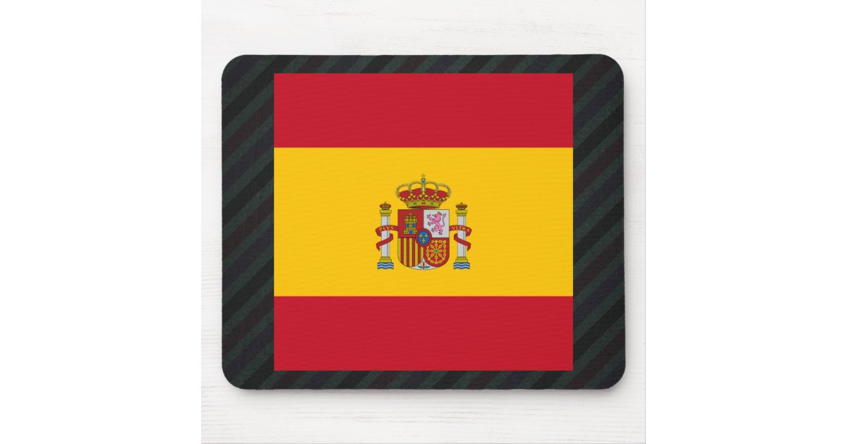 Mousepad Bandeira Oficial Da Espanha Em Listras Zazzle Com Br