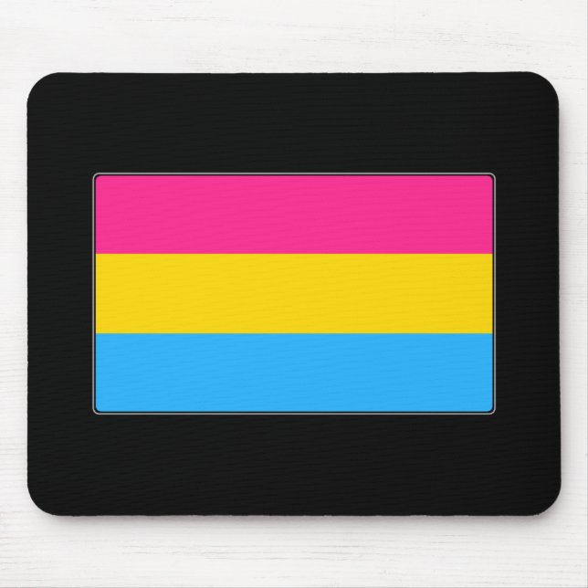 Mousepad Bandeira Pansexual do orgulho (Frente)