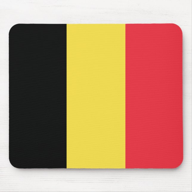 Mousepad Bandeira Patriótica Belga (Frente)