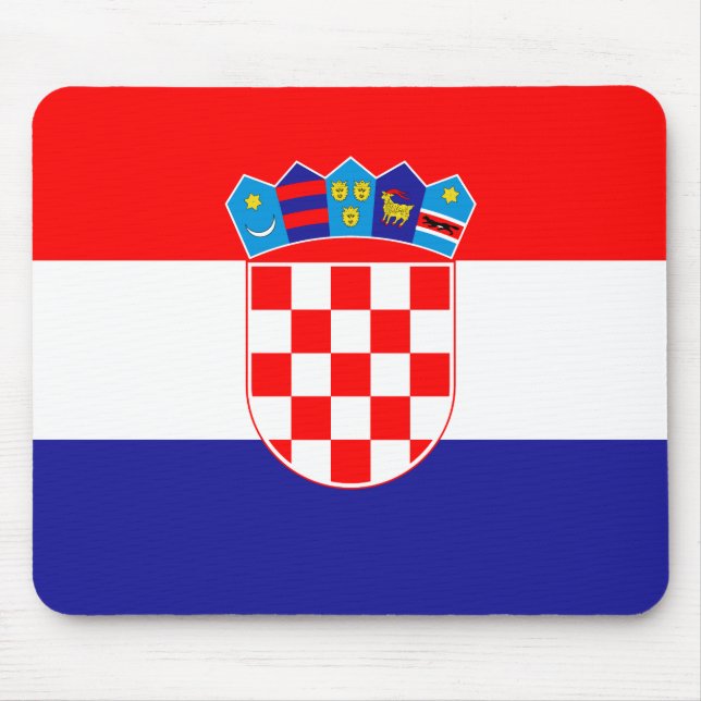 Mousepad Bandeira Patriótica Croata (Frente)
