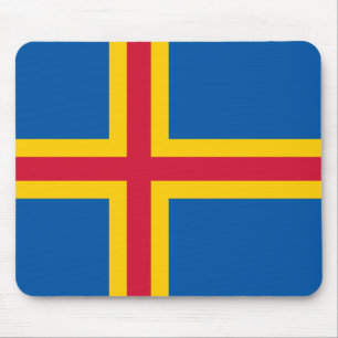 Mousepad Bandeira Patriótica das Ilhas Åland