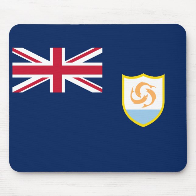 Mousepad Bandeira Patriótica de Anguilla (Frente)