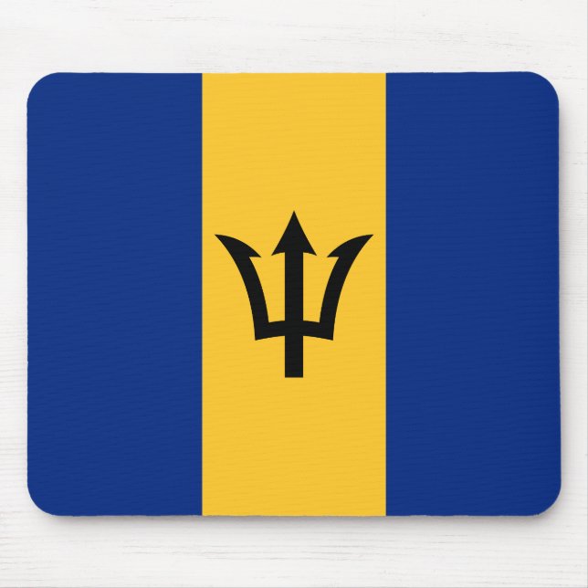 Mousepad Bandeira Patriótica de Barbados (Frente)