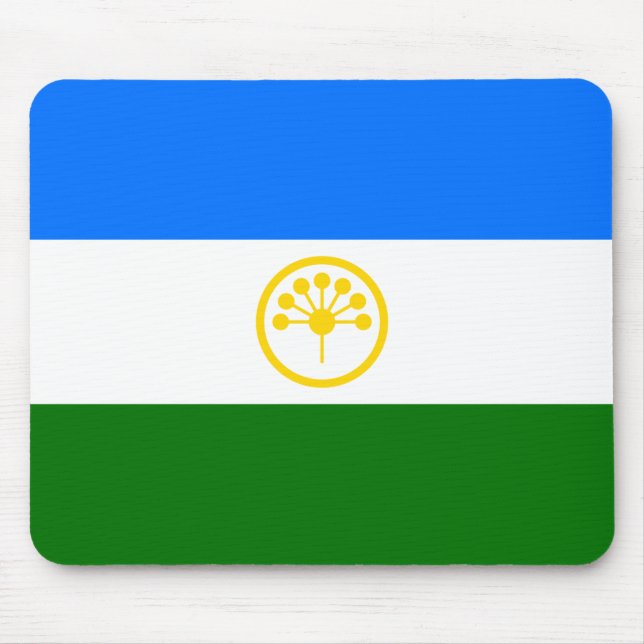 Mousepad Bandeira Patriótica de Bashkortostan (Frente)