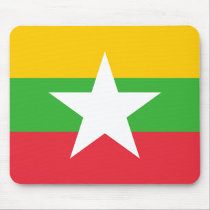 Mousepad Bandeira Patriótica de Mianmar