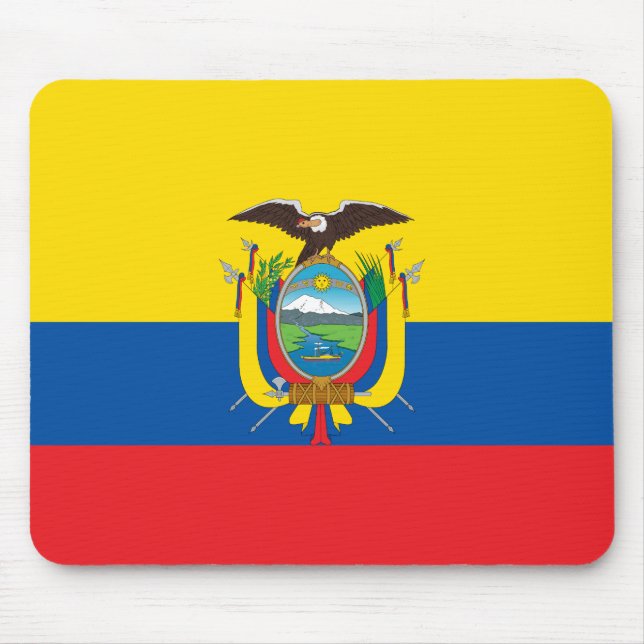 Mousepad Bandeira Patriótica do Equador (Frente)