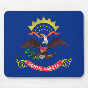 Mousepad Bandeira patriótica do estado de North Dakota