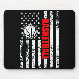 Mousepad Bandeira Patriótica dos EUA Basquete