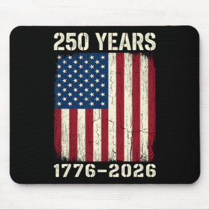 Mousepad Bandeira Patriótica dos EUA de 250 Aniversário 250