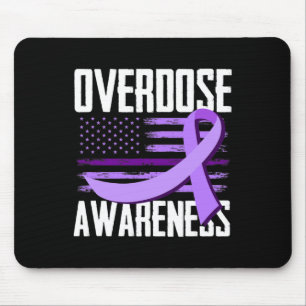 Mousepad Bandeira Patriótica Dos EUA Sobredosagem De Drogas